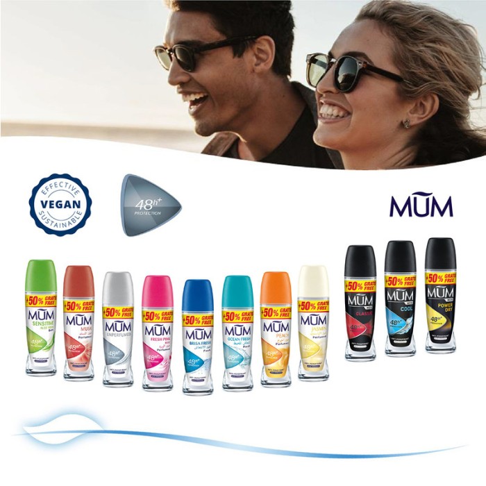 Mum Deodorant Roll on - B2G1 -75ml WOMEN (Fresh Pink Rose, Peach, Jasmine)