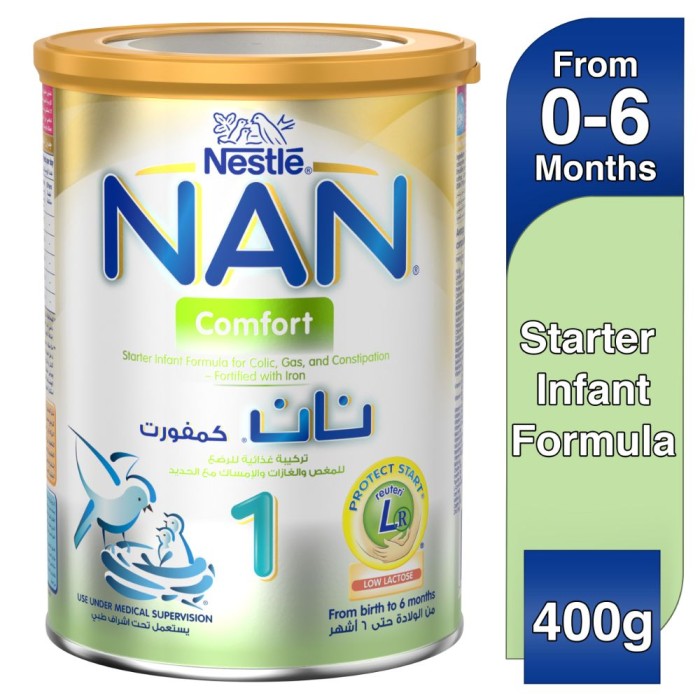 NESTLE NAN Comfort Stage 1 Premium Starter Infant Formula Powder 0-6M 400g