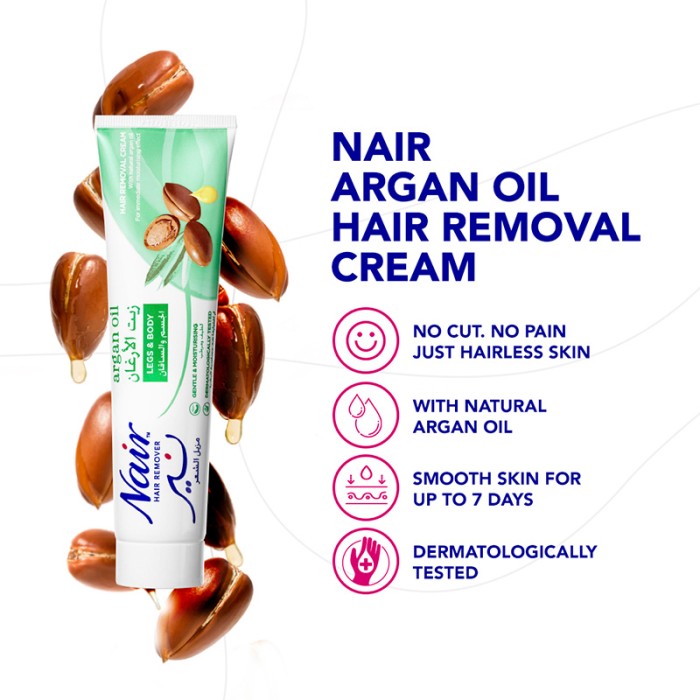 Nair Hair Remover Cream Tube Argan Oil 110gm