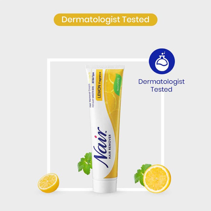 Nair Hair Remover Cream Tube Lemon 110g