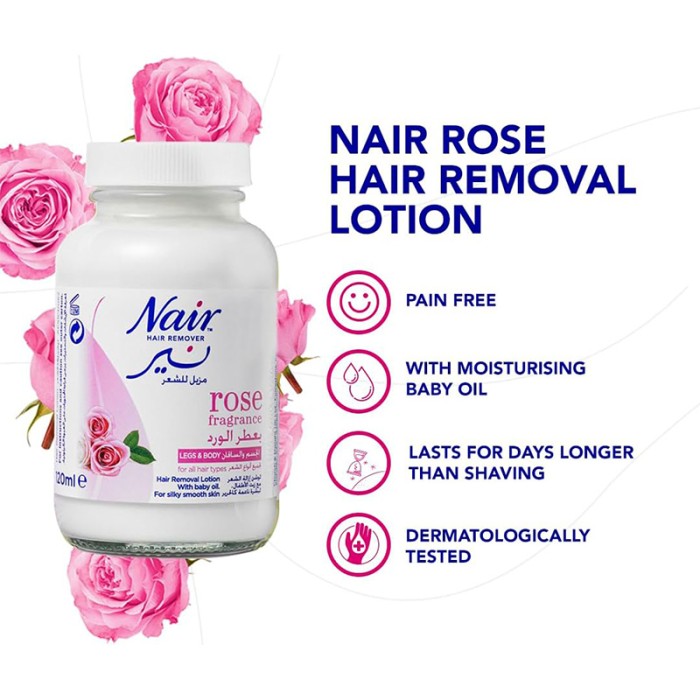 Nair Hair Remover Lotion Jar Rose 120ml