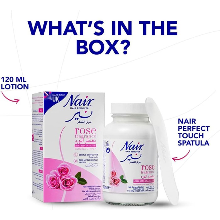 Nair Hair Remover Lotion Jar Rose 120ml