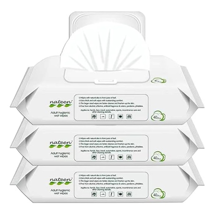 Nateen Incontinence Wet Wipes 40 pcs