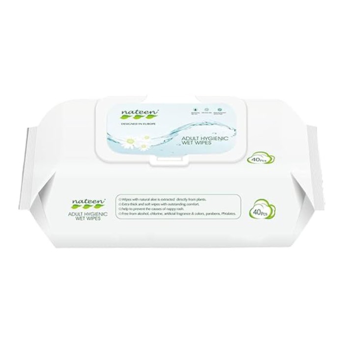 Nateen Incontinence Wet Wipes 40 pcs