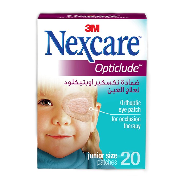 Nexcare 1537 Opticlude Orthoptic Eye Patch, Junior, 20/Box