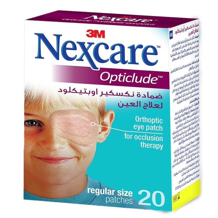 Nexcare 1539 Opticlude Orthoptic Eye Patch, Regular, 20/Box