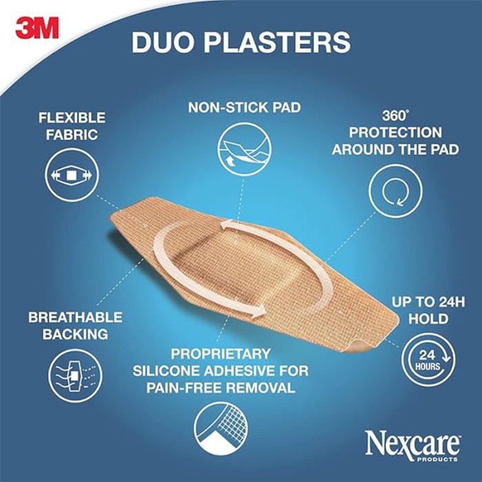 Nexcare Duo Plasters, Assorted, 8/Pack