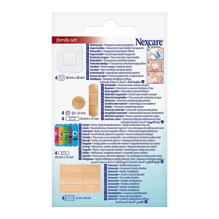 Nexcare Family Set, Assorted, 20/Pack