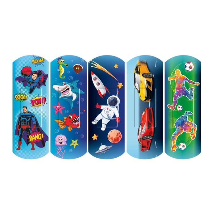 Nexcare Happy Kids Plasters Cool, Assorted, 20/Pack