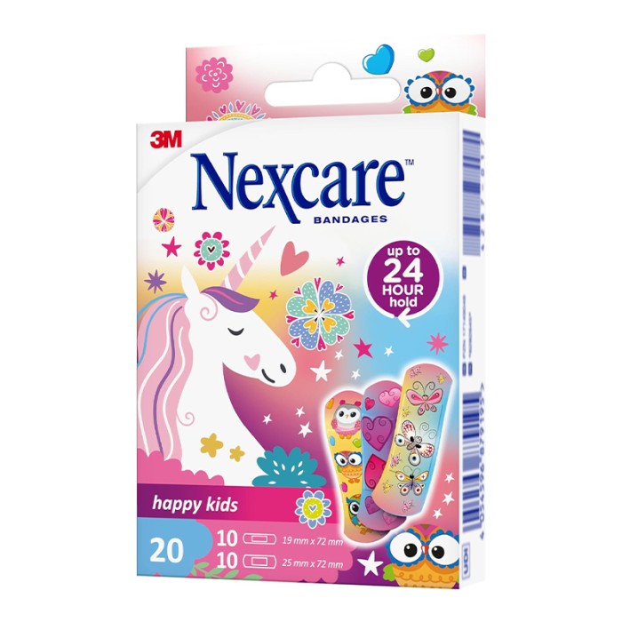 Nexcare Happy Kids Plasters Magic, Assorted, 20/Pack