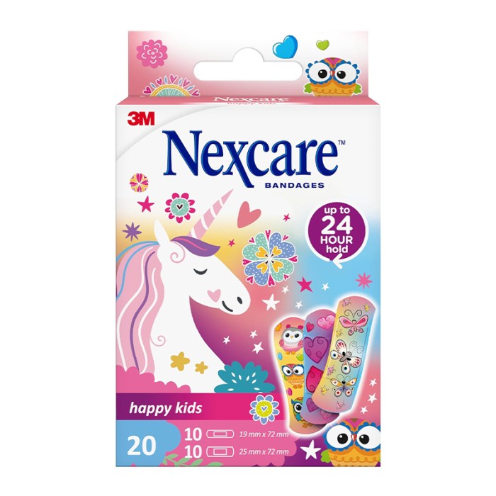 Nexcare Happy Kids Plasters Magic, Assorted, 20/Pack