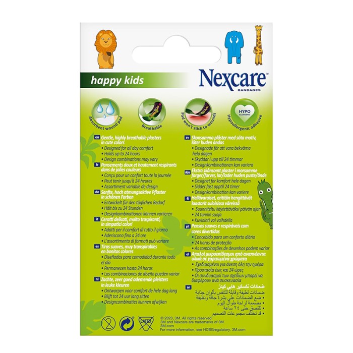 Nexcare N0920AN Animals 20 Assor Multil
