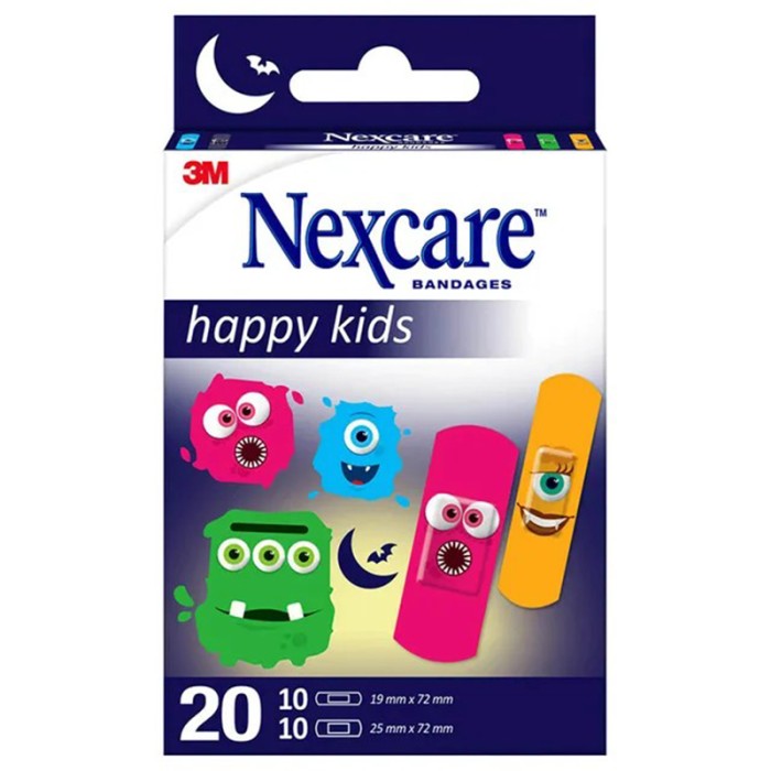 Nexcare N0920MO Monsters 20 Assor Multi