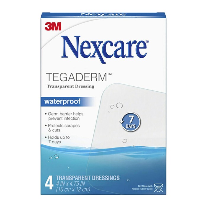 Nexcare Tegaderm Transparent Dressing 4'S Pack 10X12cm