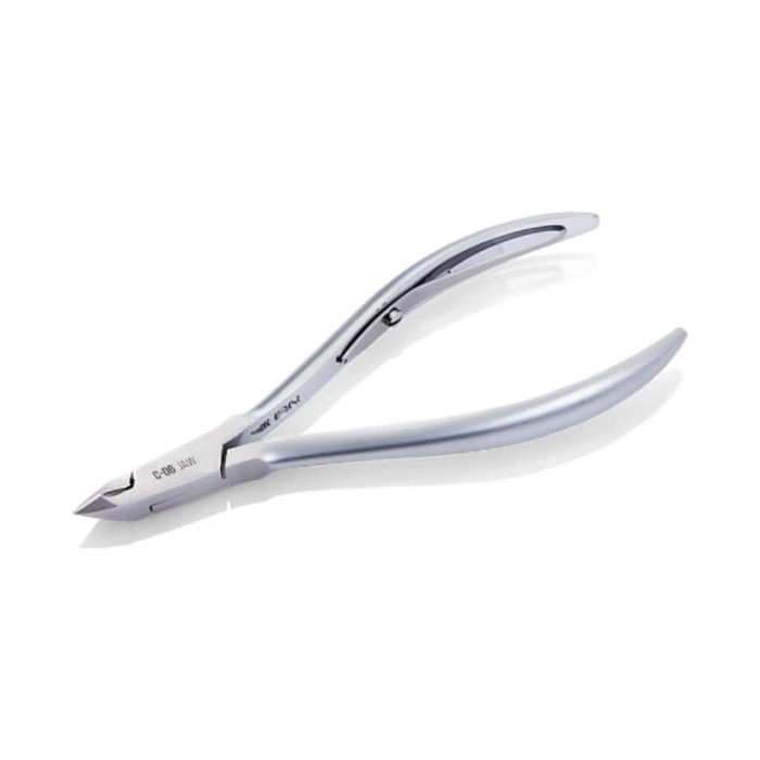 Nghia Cuticle Nipper Grey Plated C-06 (JAW 12) - Precision Perfected for Your Perfect Manicure