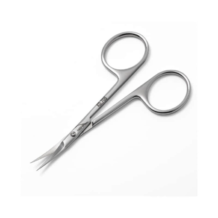Nghia KD-705 Professional Cuticle Scissors – Sharp Curved Tip with Mirror Polished Finish (Jaw 99)