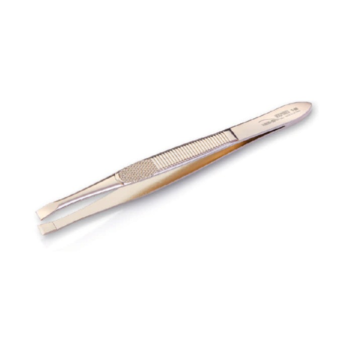 Nghia Light Gold Plated Eyebrow Tweezer T-09