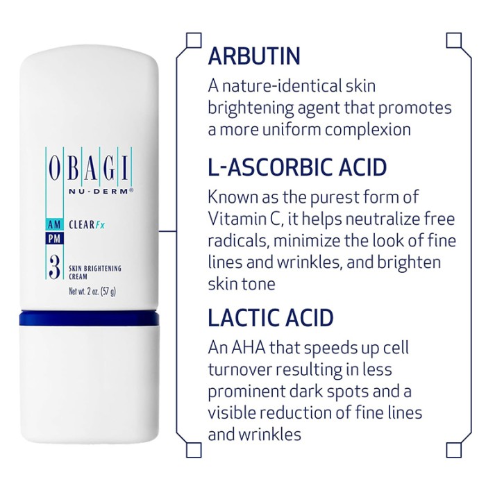 Obagi Nuderm Clear FX Skin Brightening Cream 57g