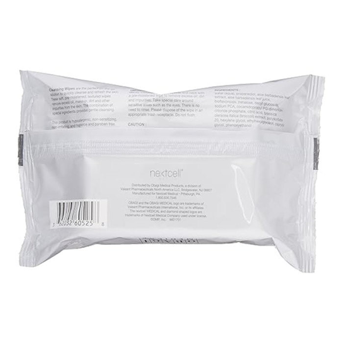 Obagi On The Go Cleansing and Makeup Removing Wipes 25Pcs