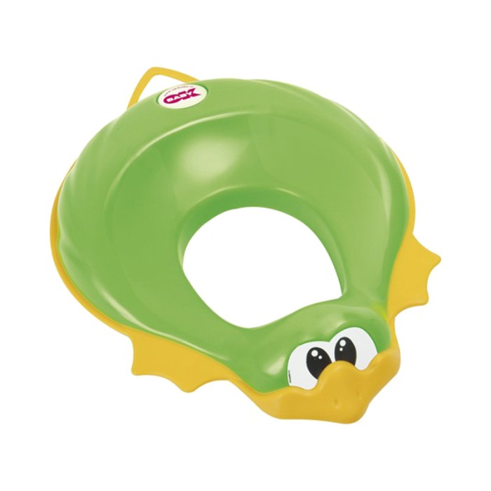 OKBaby Ducka Funny Toilet Seat Reducer With Slip-Proof Edge Pistagreen
