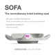 OKBaby Pinguo Soft Toilet Seat Reducer Grey