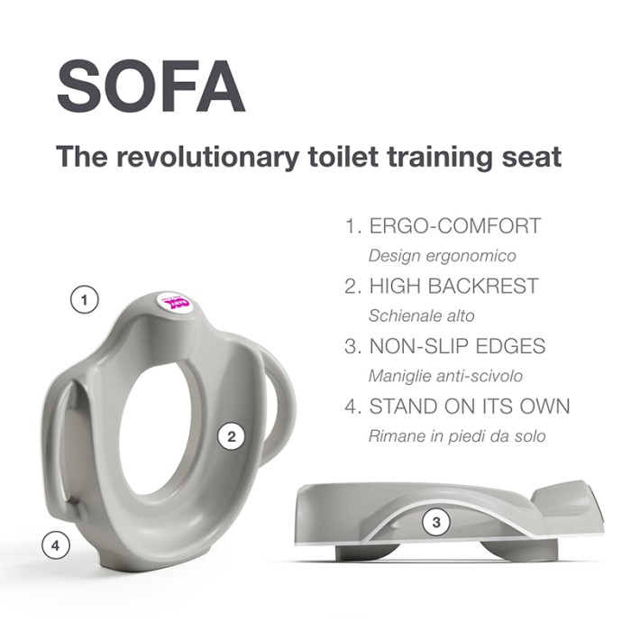 OKBaby Pinguo Soft Toilet Seat Reducer Grey