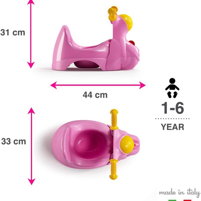 OKBaby Scooter Scooter Potty Pink
