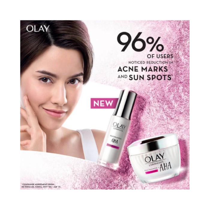Olay Luminous Niacinamide & AHA Face Cream Moisturizer 50g