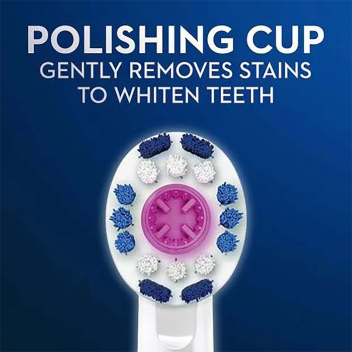 Oral B 3D White Brush Heads for Advanced Cleaning & Whitening, Pack of 2