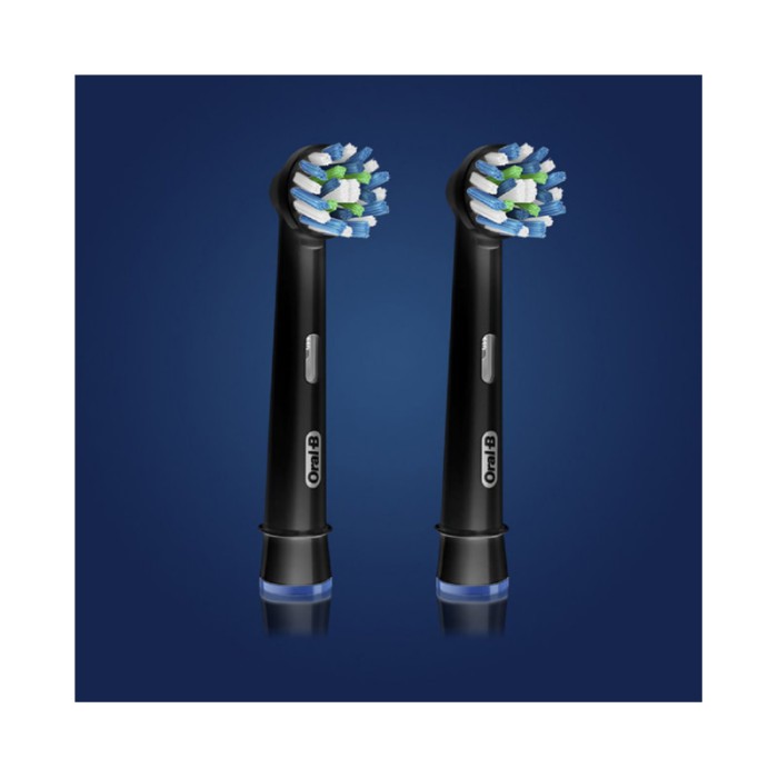 Oral-B CrossAction Replacement Brush Head Pack Of 2 - Black