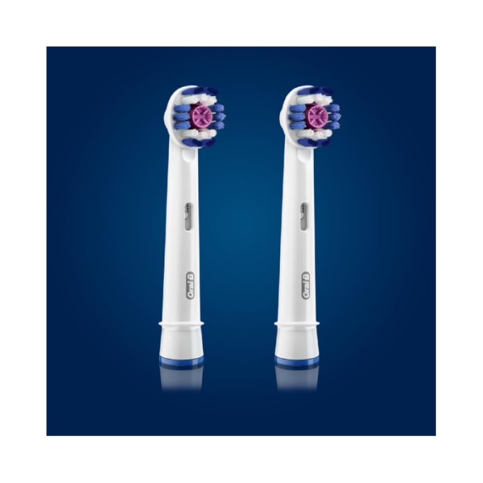 Oral-B EB18 2G 3D White Brush Heads - Pack Of 2
