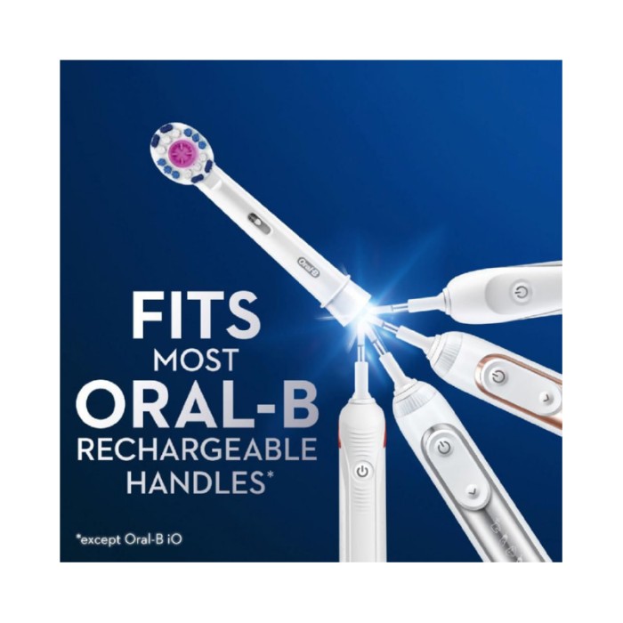 Oral-B EB18 2G 3D White Brush Heads - Pack Of 2