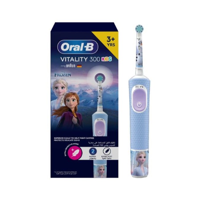 Oral-B Frozen Vitality 300 Kids Rechargeable Toothbrush - White/Blue