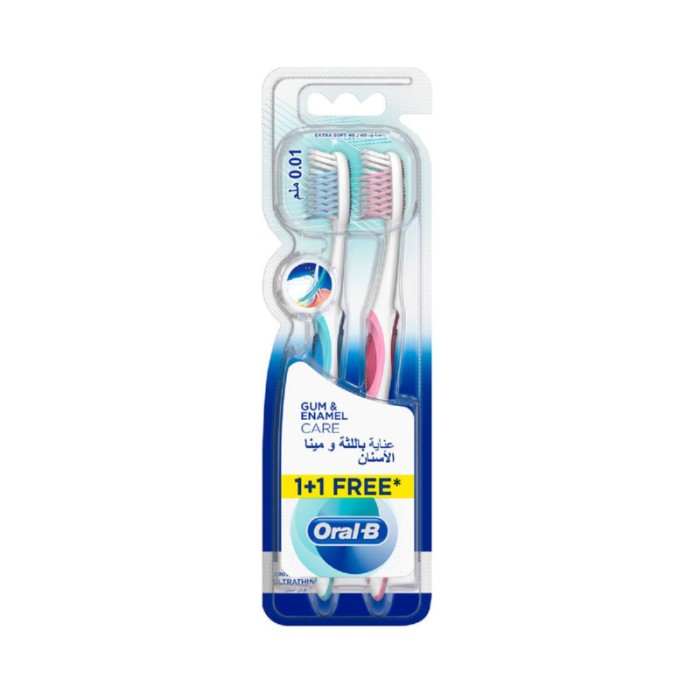 Oral-B Gum & Enamel Care Soft Manual Toothbrush 1 + 1 Free