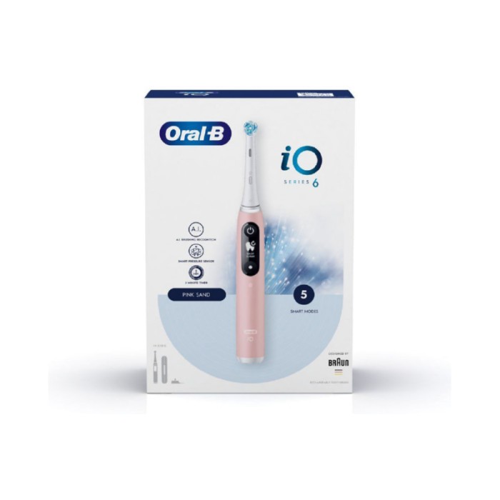 Oral-B iO Series 6 Rechargeable Toothbrush - Pink Sand