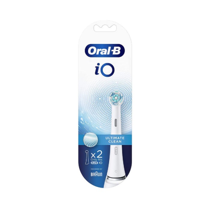 Oral-B iO Ultimate Clean White Toothbrush Heads Pack Of 2