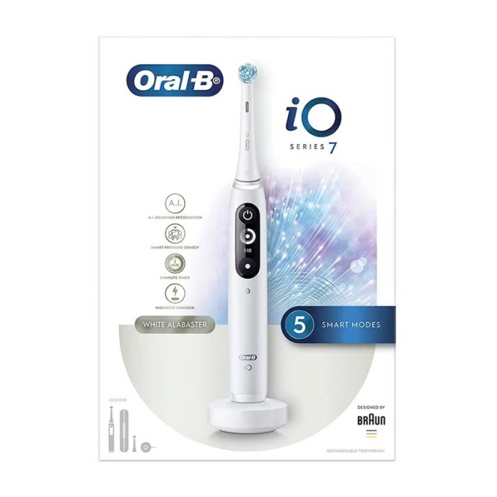 Oral B iO7 White Alabaster Rechargeable Toothbrush