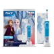 Oral B Kids 3+ Years Frozen Rechargeable Toothbrush, Round Brush Head & Extra Soft Bristles with Travel case