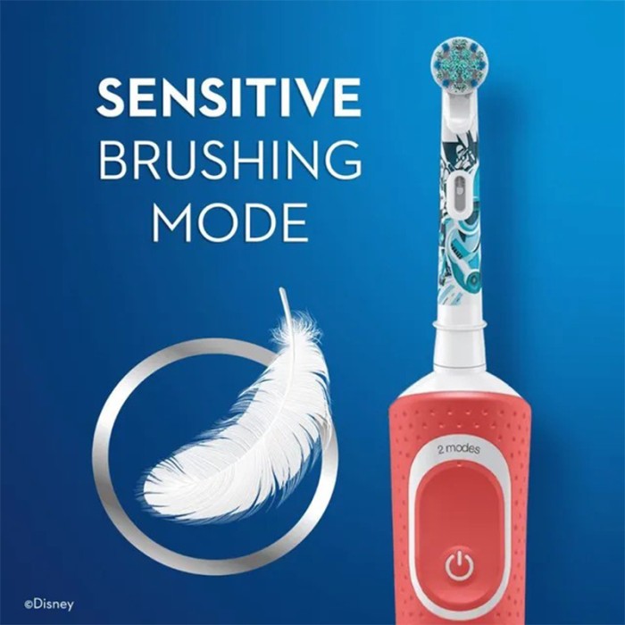 Oral B Kids 3+ Years Star Wars Rechargeable Toothbrush, Round Brush Head & Extra Soft Bristles with Travel case