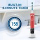 Oral B Kids 3+ Years Star Wars Rechargeable Toothbrush, Round Brush Head & Extra Soft Bristles with Travel case