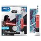 Oral B Kids 3+ Years Star Wars Rechargeable Toothbrush, Round Brush Head & Extra Soft Bristles with Travel case