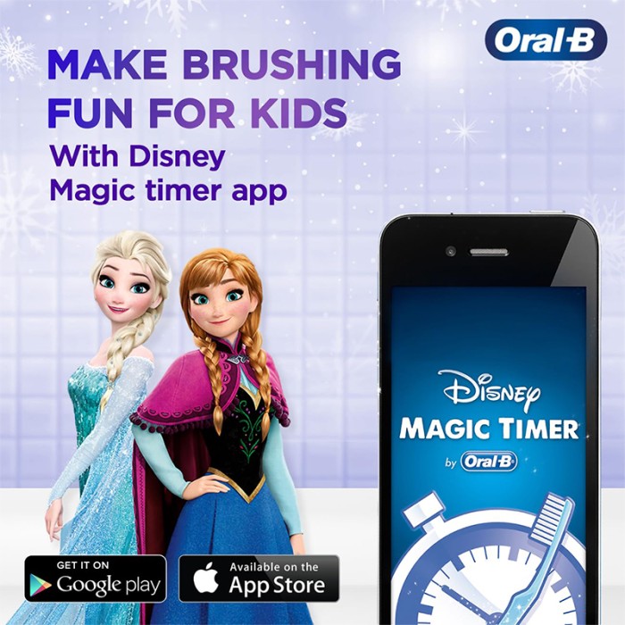 Oral B Kids Electric Toothbrush Heads Disney Frozen, Extra Soft Bristles, Pack of 2