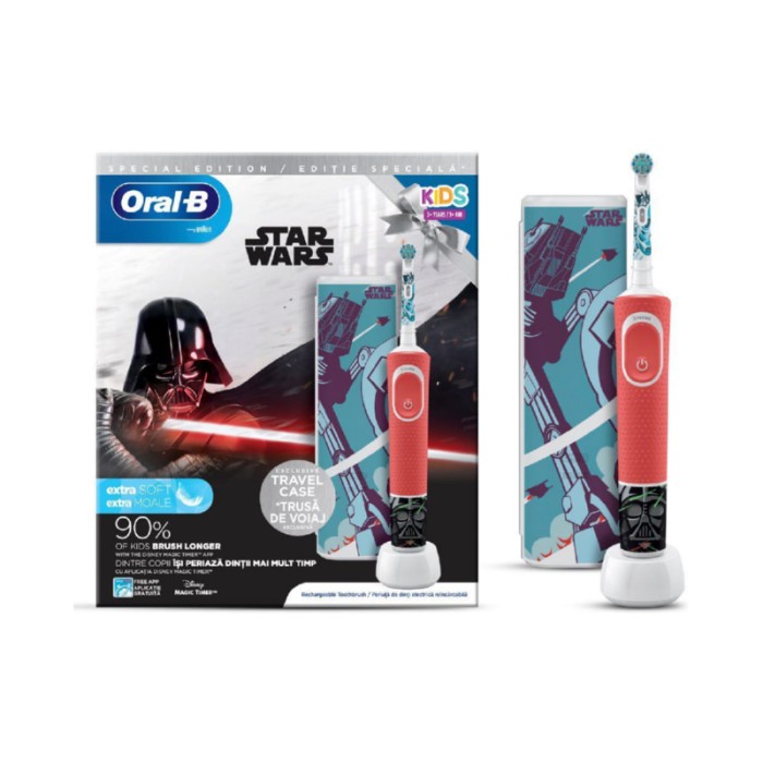 Oral-B Kids Electric Toothbrush Star Wars W/ Travel Case
