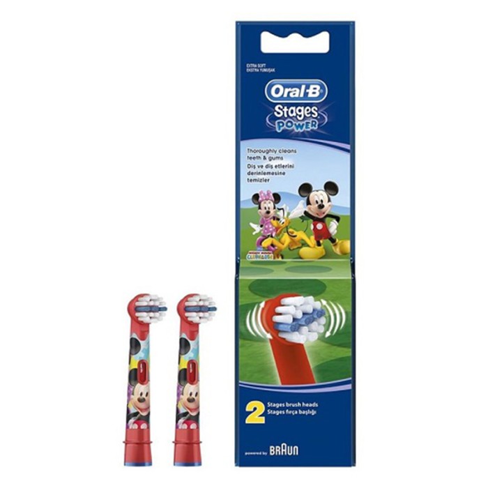 Oral B Kids Power Replacement Brush heads With Extra Soft Bristles for Gentle & Superior Clean