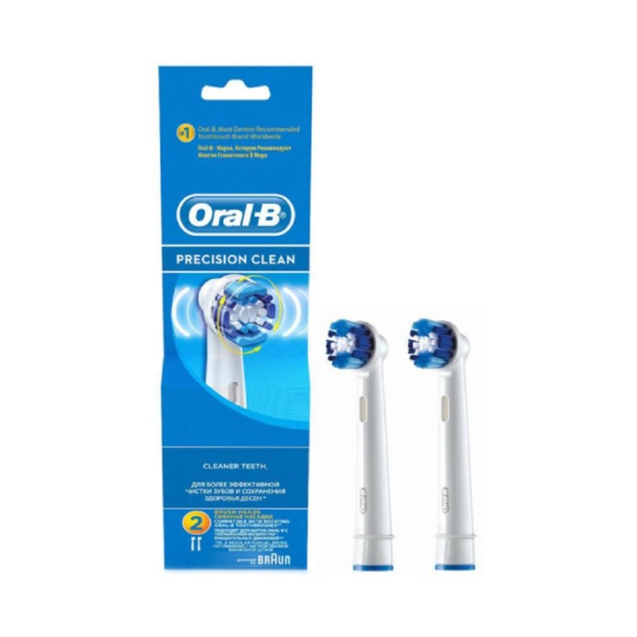 Oral-B Precision Clean Replacement Toothbrush Heads, Compatible with Oral-B Pro, and Vitality, 2 Heads