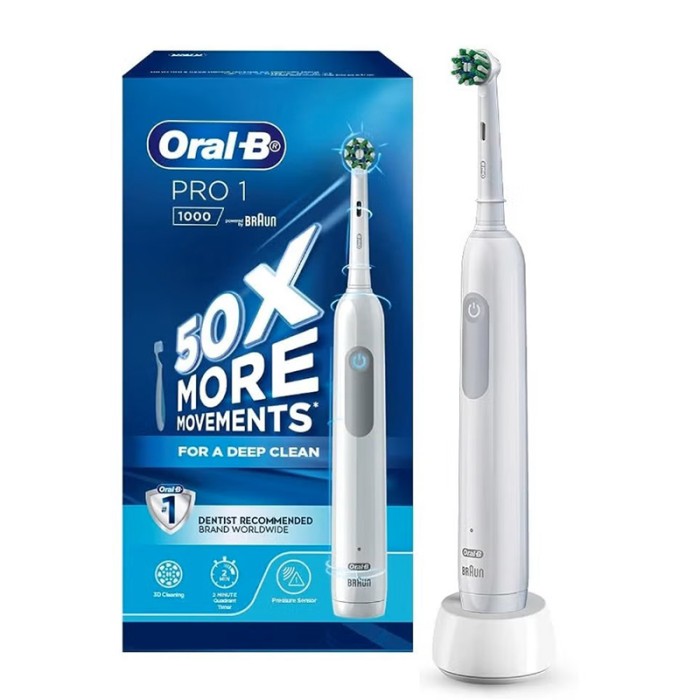 Oral B PRO 1 1000 Round Head Toothbrush White