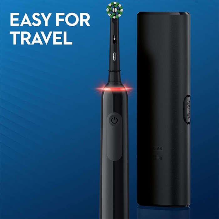 Oral B PRO 3 3000 Oral B Power Toothbrush Black With Travel Case