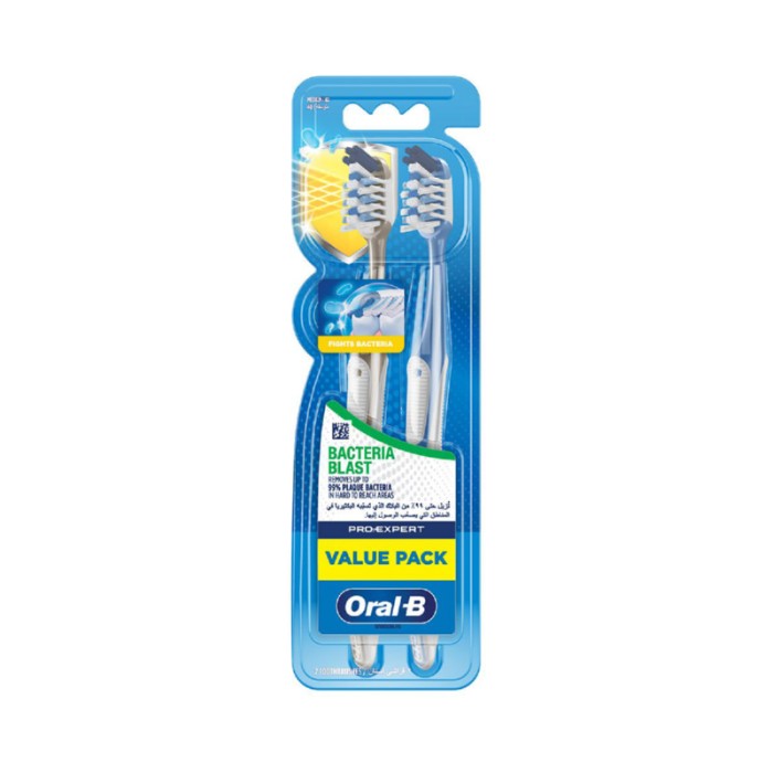 Oral-B Pro Expert Bacteria Blast Manual Toothbrush Pack Of 2