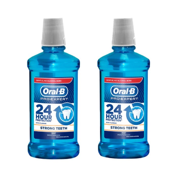 Oral-B Pro - Expert Strong Teeth Mouthwash Dual Pack 500ml