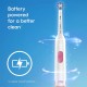 Oral B Revolution Battery Toothbrush 1 Brush Head with 2min timer and round brush head, 2 AA Batteries included
